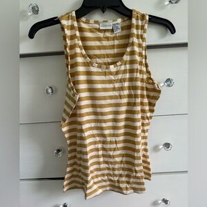 Newport News gold glittery striped tank